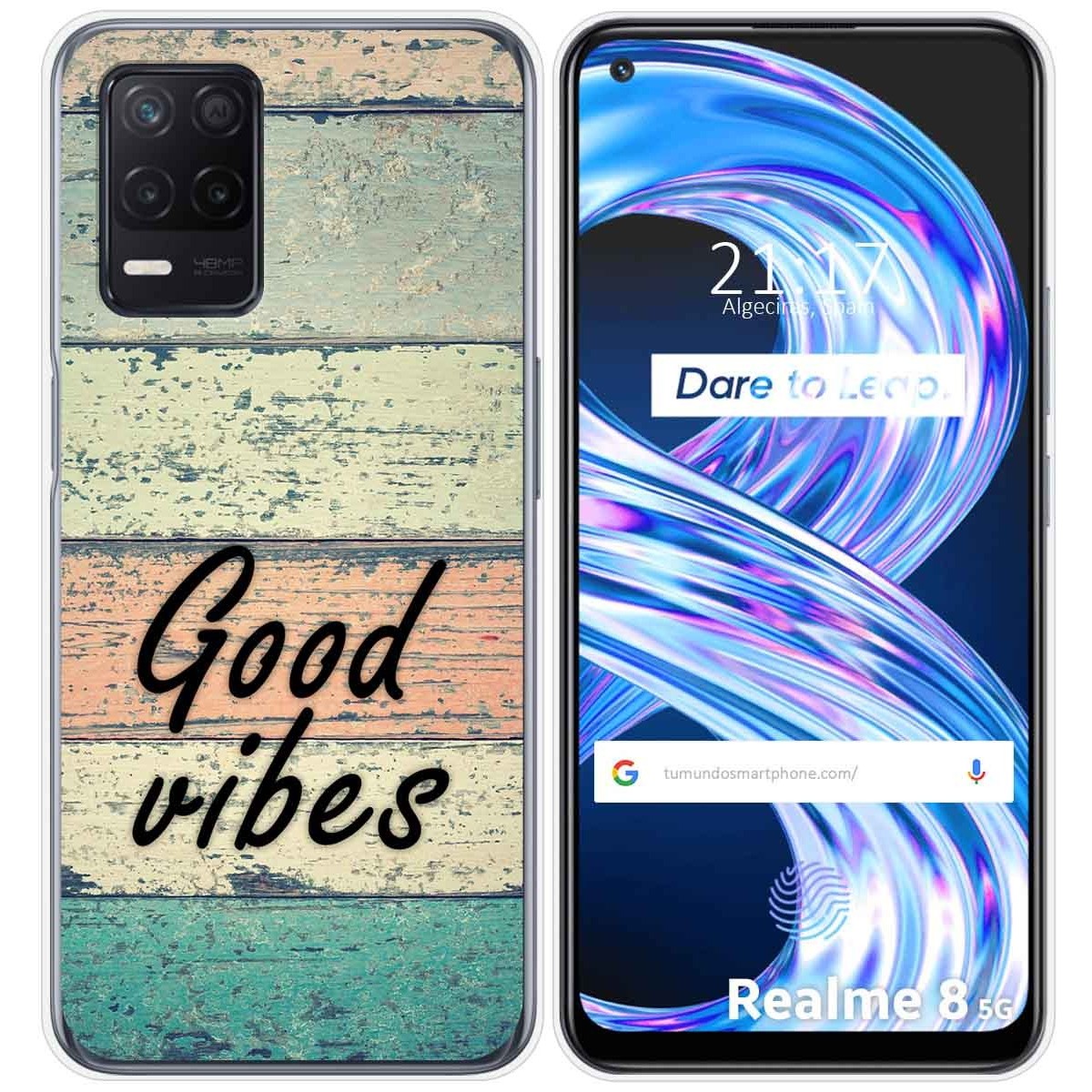 Funda Gel Tpu para Realme 8 5G / Narzo 30 5G diseño Madera 01 Dibujos
