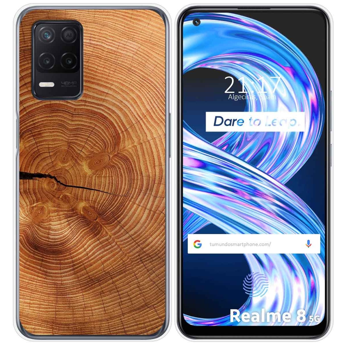 Funda Gel Tpu para Realme 8 5G / Narzo 30 5G diseño Madera 04 Dibujos