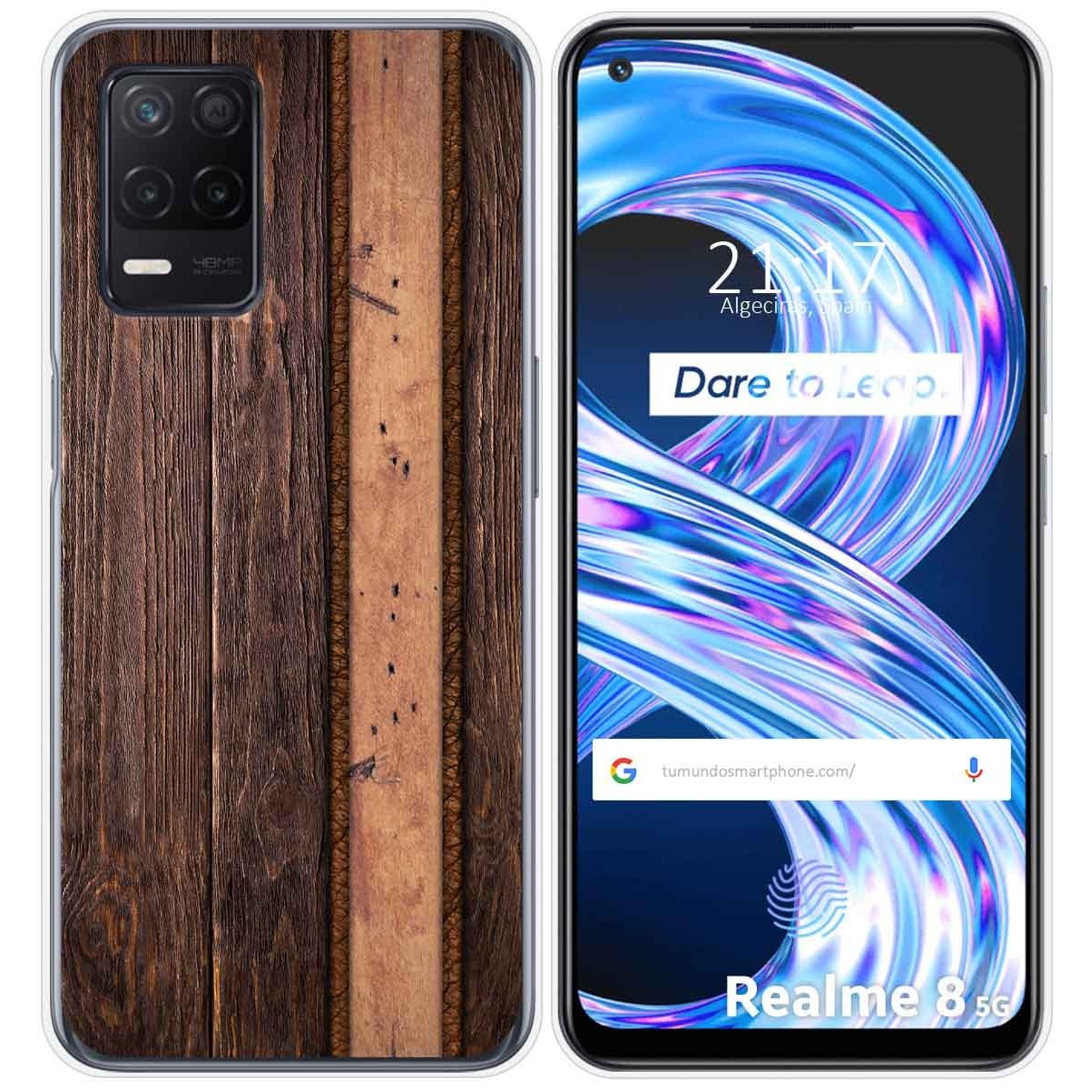 Funda Gel Tpu para Realme 8 5G / Narzo 30 5G diseño Madera 05 Dibujos