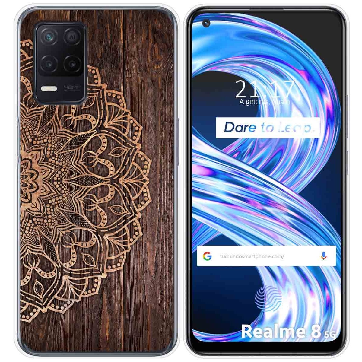 Funda Gel Tpu para Realme 8 5G / Narzo 30 5G diseño Madera 06 Dibujos
