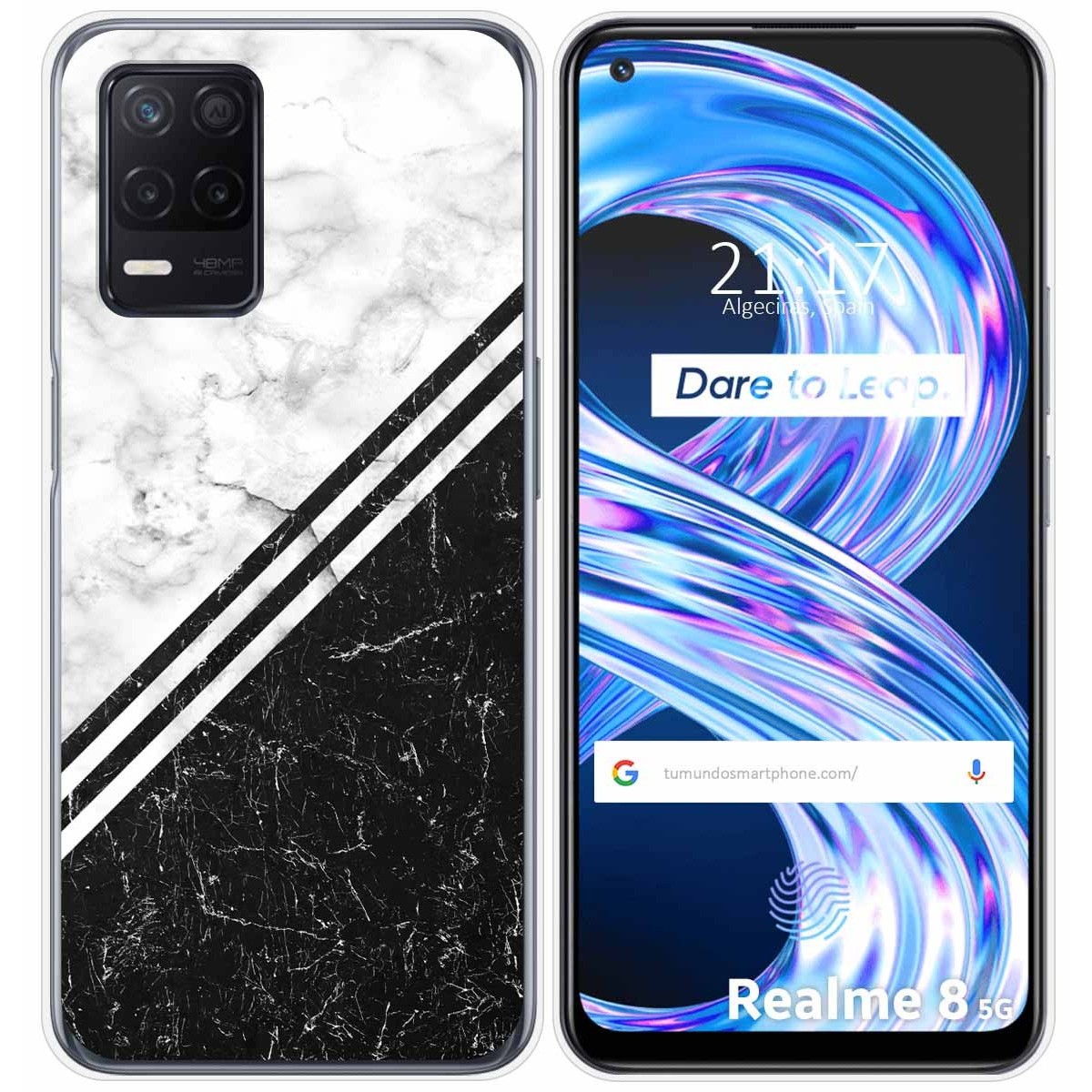 Funda Gel Tpu para Realme 8 5G / Narzo 30 5G diseño Mármol 01 Dibujos