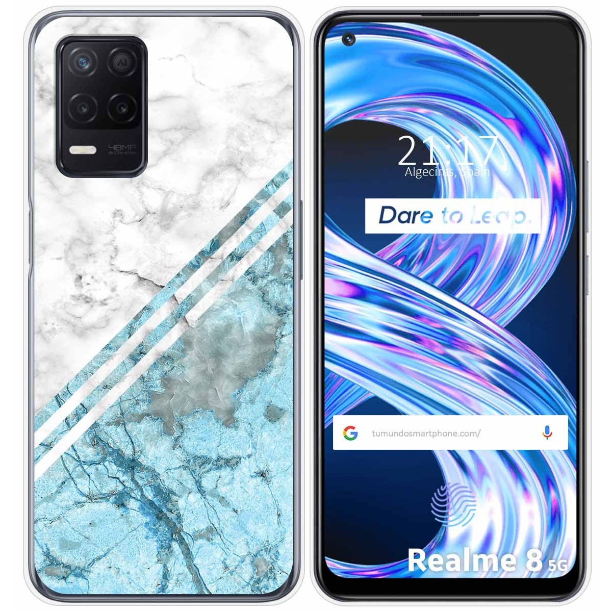 Funda Gel Tpu para Realme 8 5G / Narzo 30 5G diseño Mármol 02 Dibujos