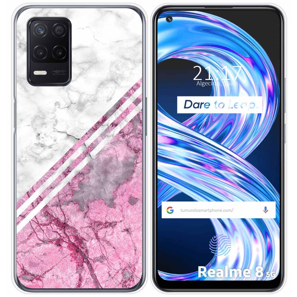 Funda Gel Tpu para Realme 8 5G / Narzo 30 5G diseño Mármol 03 Dibujos