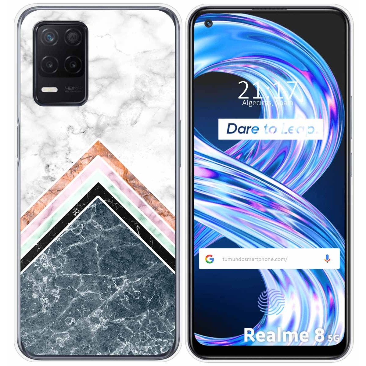 Funda Gel Tpu para Realme 8 5G / Narzo 30 5G diseño Mármol 05 Dibujos