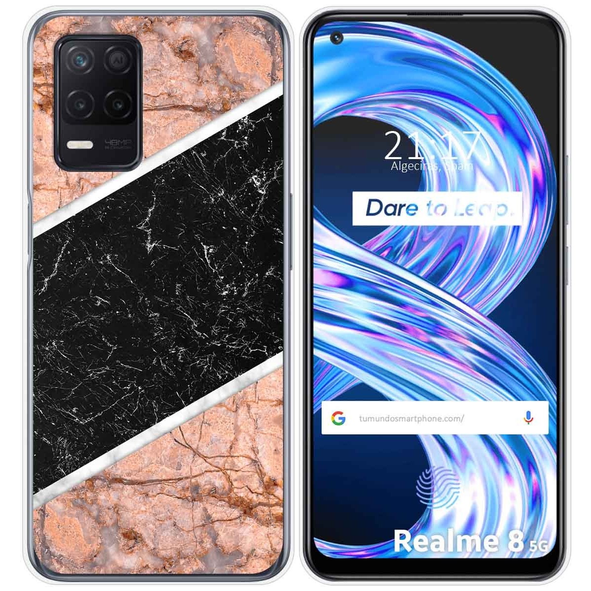 Funda Gel Tpu para Realme 8 5G / Narzo 30 5G diseño Mármol 07 Dibujos
