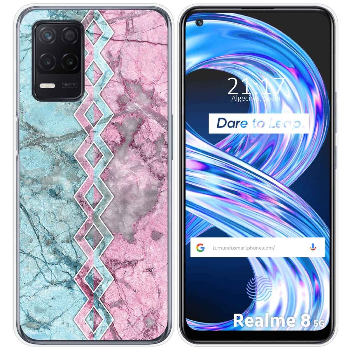 Funda Gel Tpu para Realme 8 5G / Narzo 30 5G diseño Mármol 08 Dibujos
