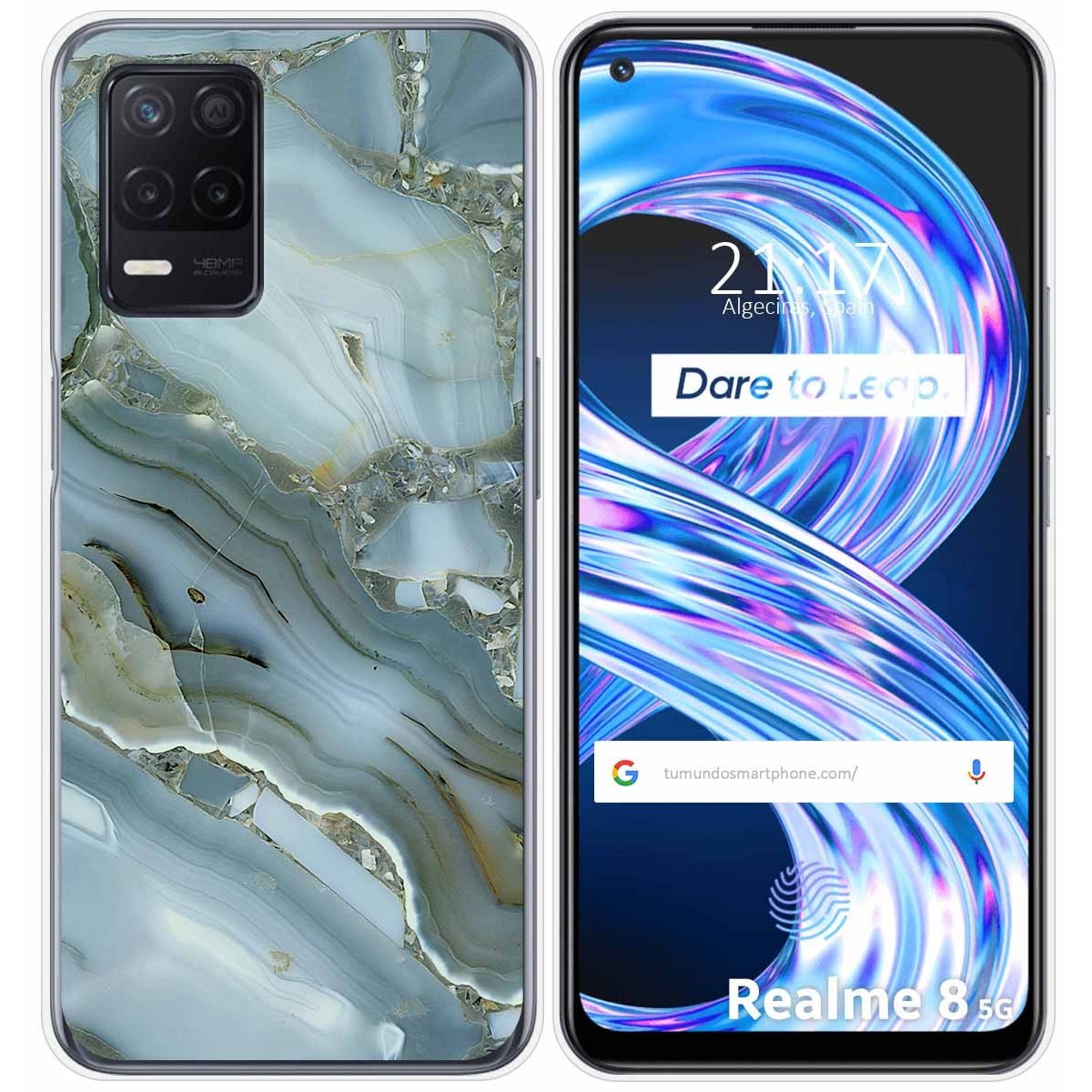 Funda Gel Tpu para Realme 8 5G / Narzo 30 5G diseño Mármol 09 Dibujos