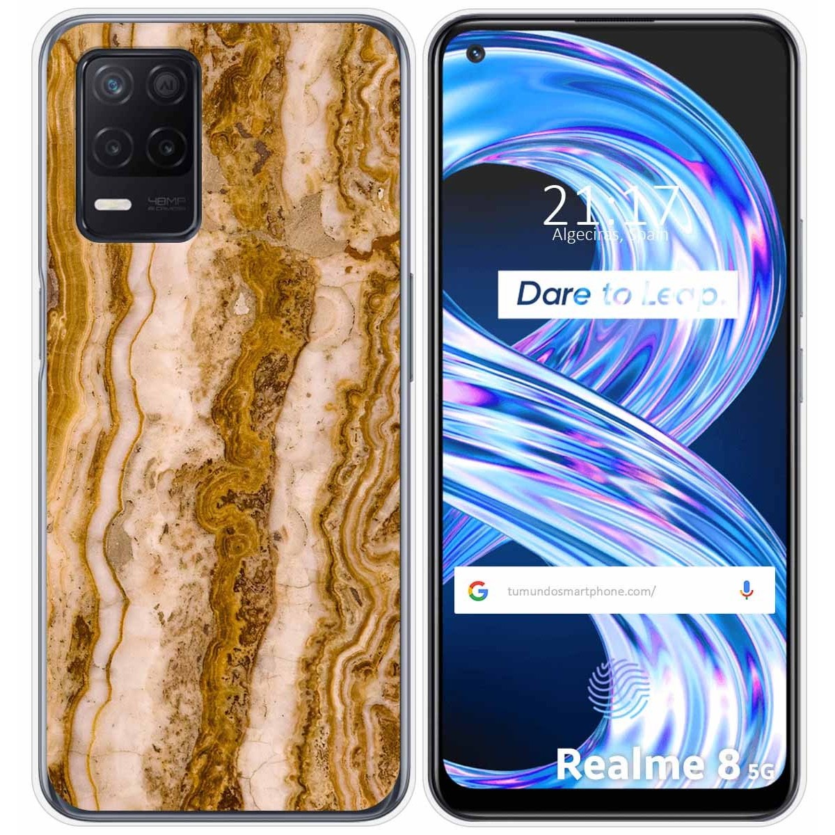 Funda Gel Tpu para Realme 8 5G / Narzo 30 5G diseño Mármol 10 Dibujos