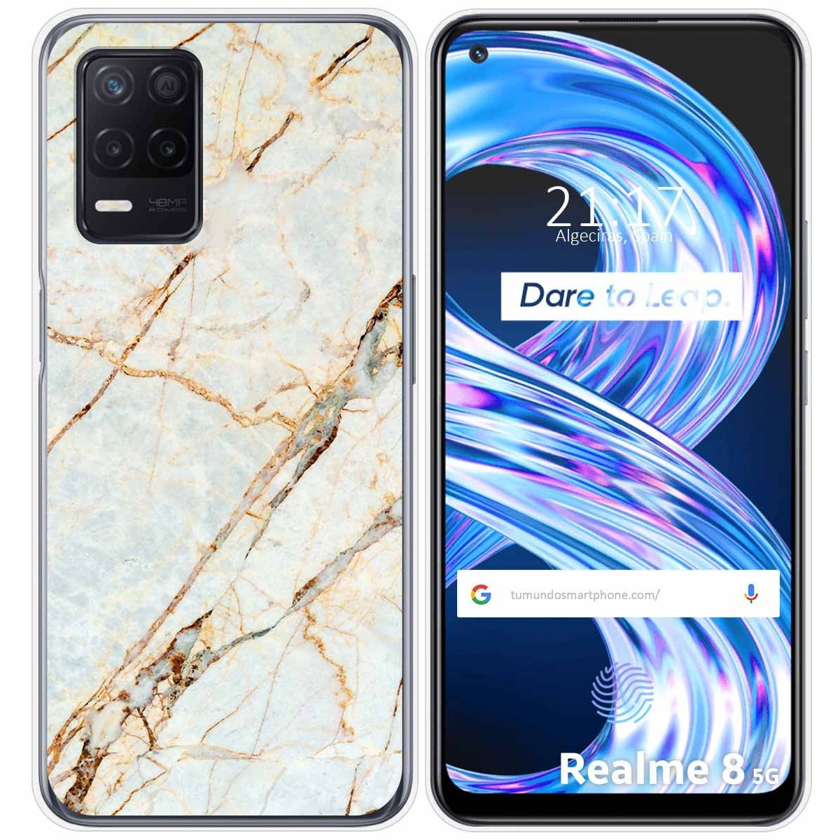 Funda Gel Tpu para Realme 8 5G / Narzo 30 5G diseño Mármol 13 Dibujos