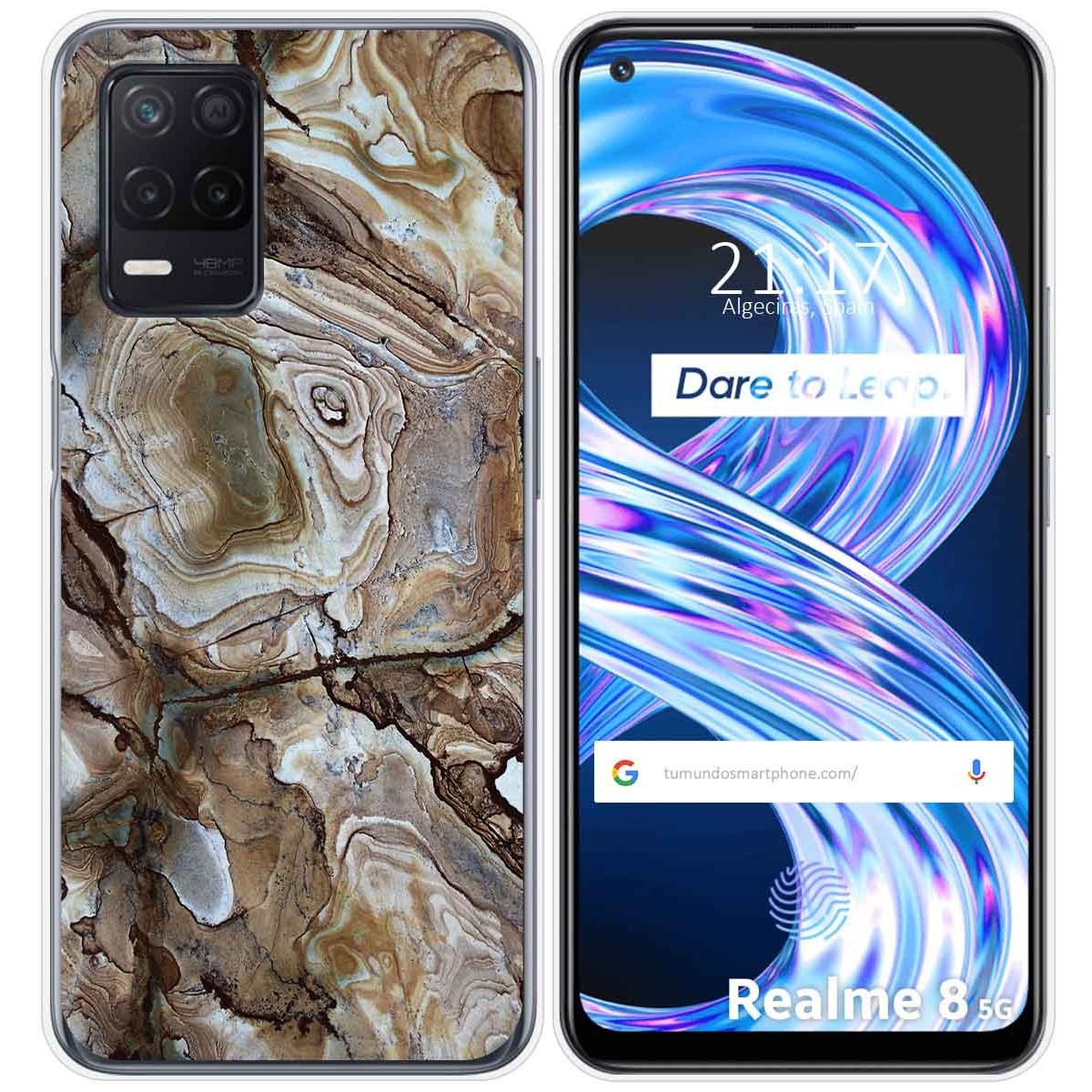 Funda Gel Tpu para Realme 8 5G / Narzo 30 5G diseño Mármol 14 Dibujos
