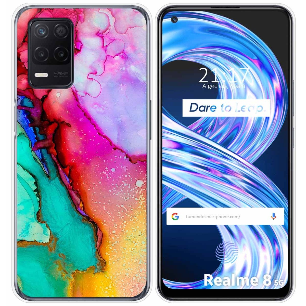 Funda Gel Tpu para Realme 8 5G / Narzo 30 5G diseño Mármol 15 Dibujos