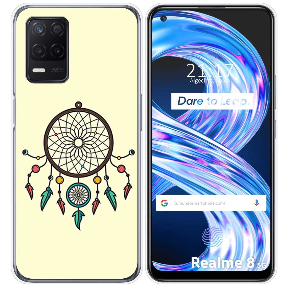Funda Gel Tpu para Realme 8 5G / Narzo 30 5G diseño Atrapasueños Dibujos