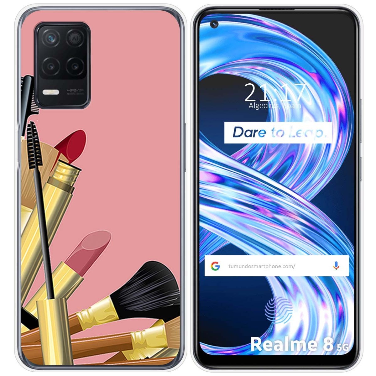 Funda Gel Tpu para Realme 8 5G / Narzo 30 5G diseño Brochas Dibujos