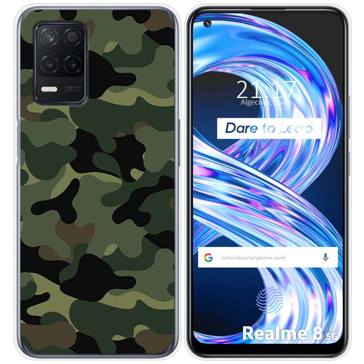 Funda Gel Tpu para Realme 8 5G / Narzo 30 5G diseño Camuflaje Dibujos