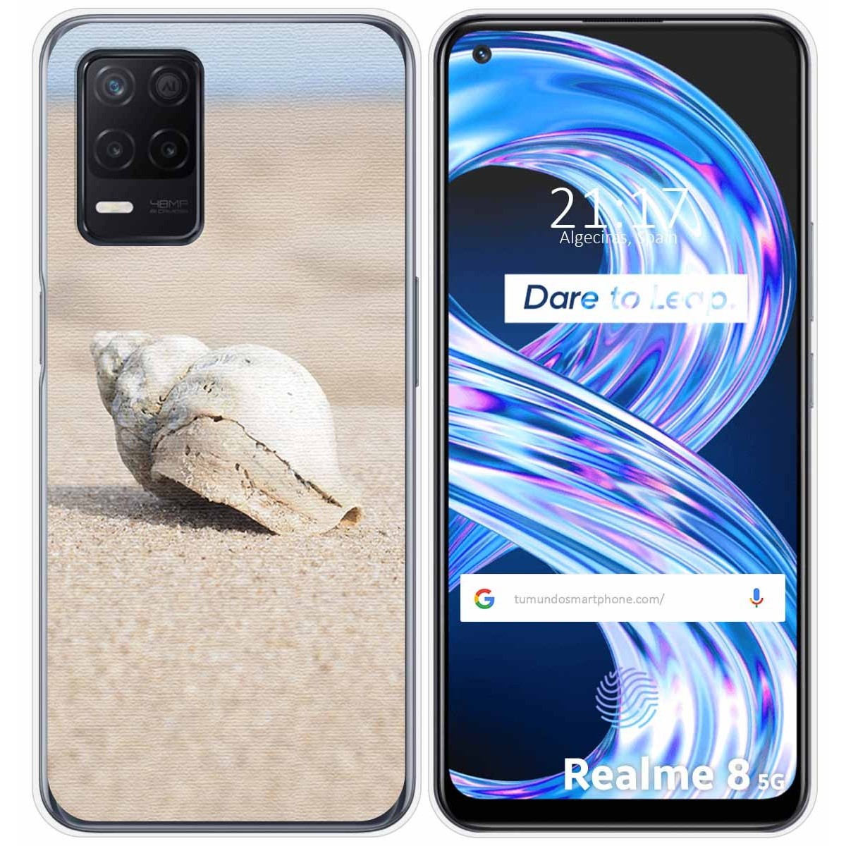 Funda Gel Tpu para Realme 8 5G / Narzo 30 5G diseño Concha Dibujos