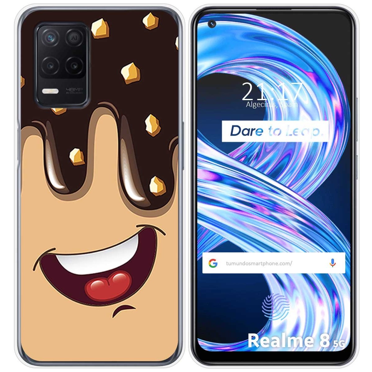Funda Gel Tpu para Realme 8 5G / Narzo 30 5G diseño Helado Chocolate Dibujos