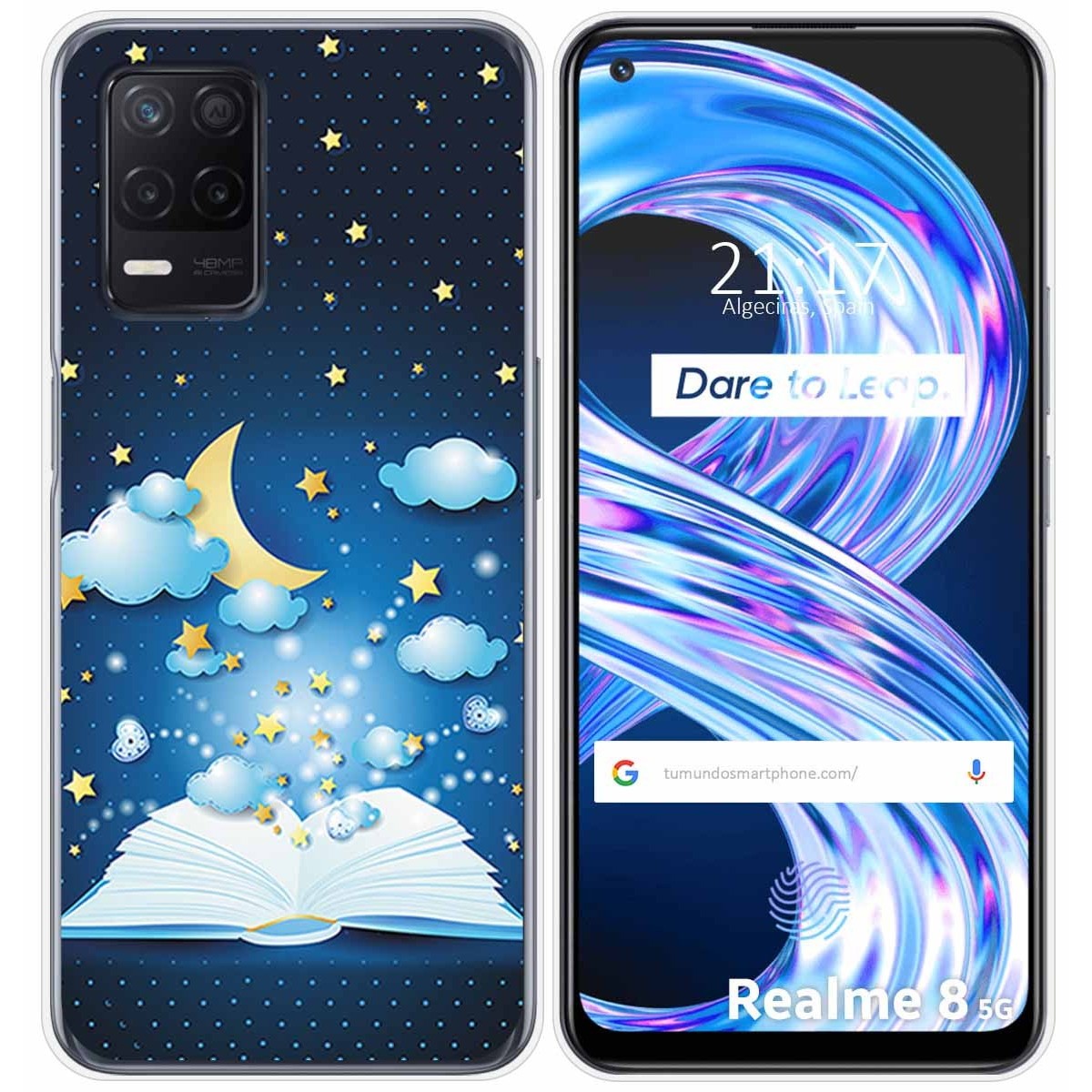 Funda Gel Tpu para Realme 8 5G / Narzo 30 5G diseño Libro Cuentos Dibujos