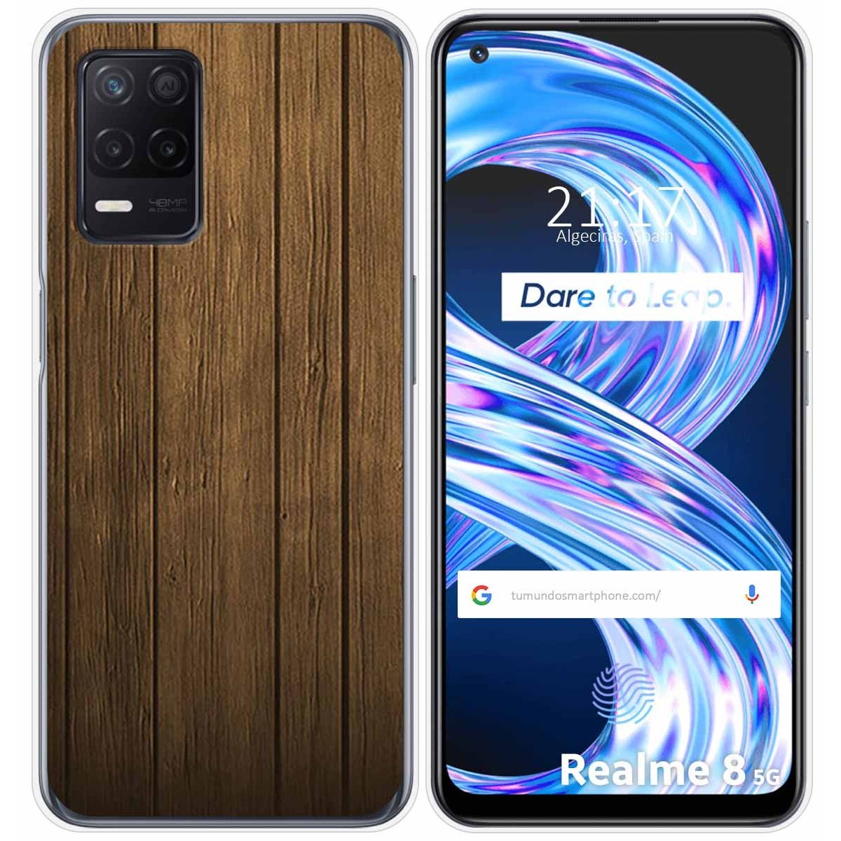 Funda Gel Tpu para Realme 8 5G / Narzo 30 5G diseño Madera Dibujos