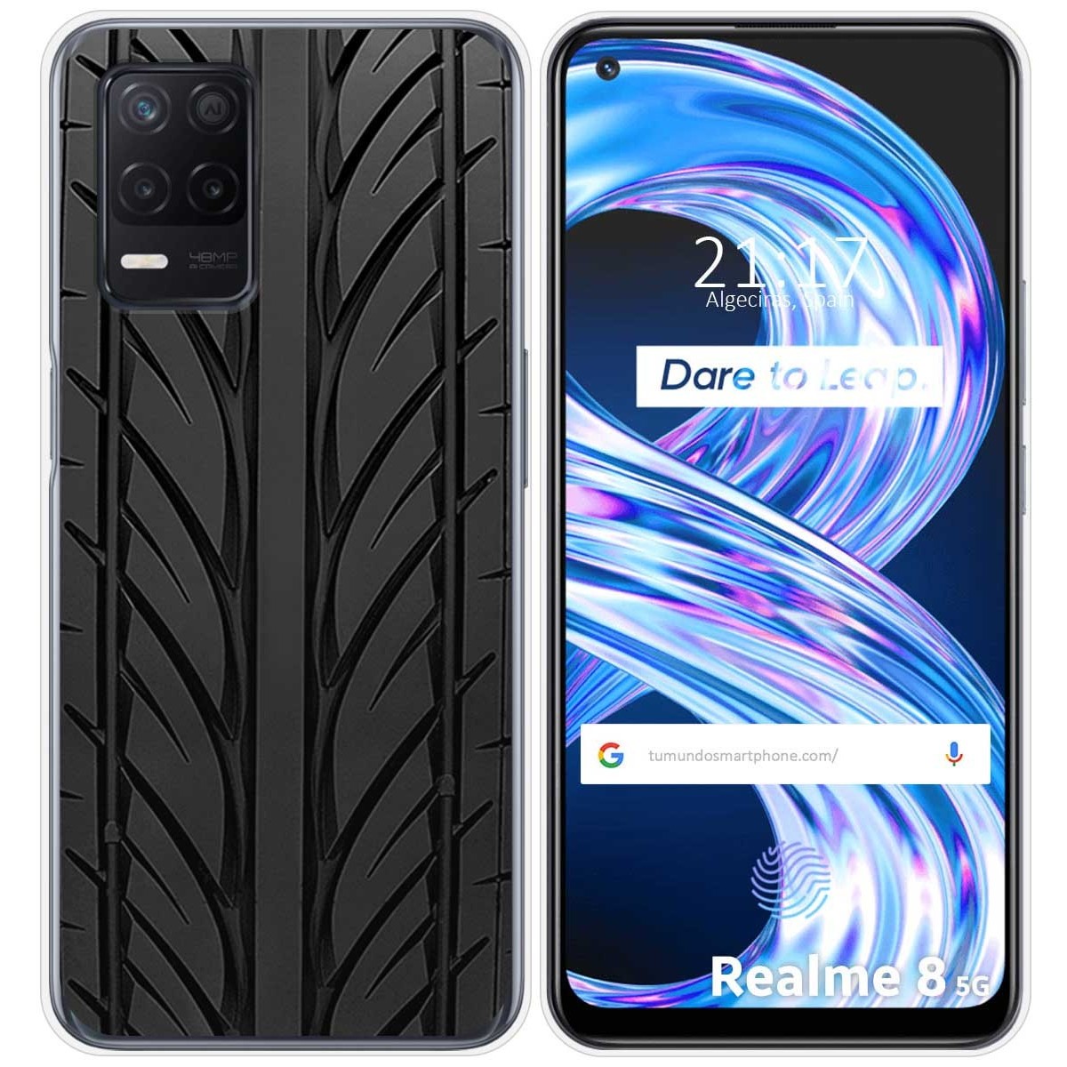 Funda Gel Tpu para Realme 8 5G / Narzo 30 5G diseño Neumatico Dibujos