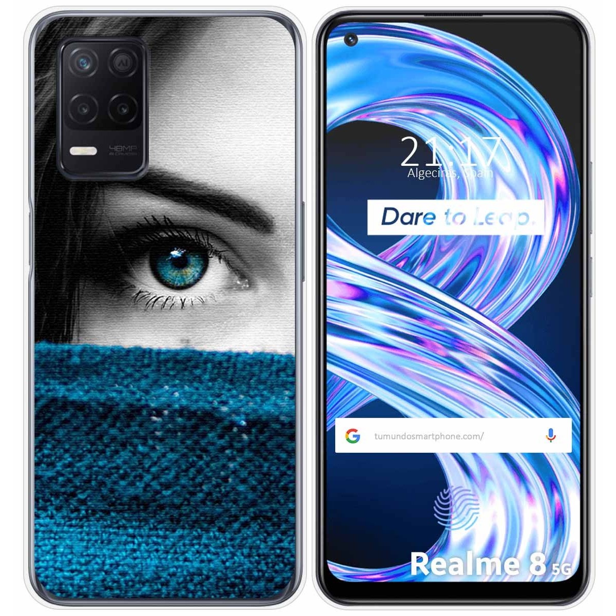 Funda Gel Tpu para Realme 8 5G / Narzo 30 5G diseño Ojo Dibujos