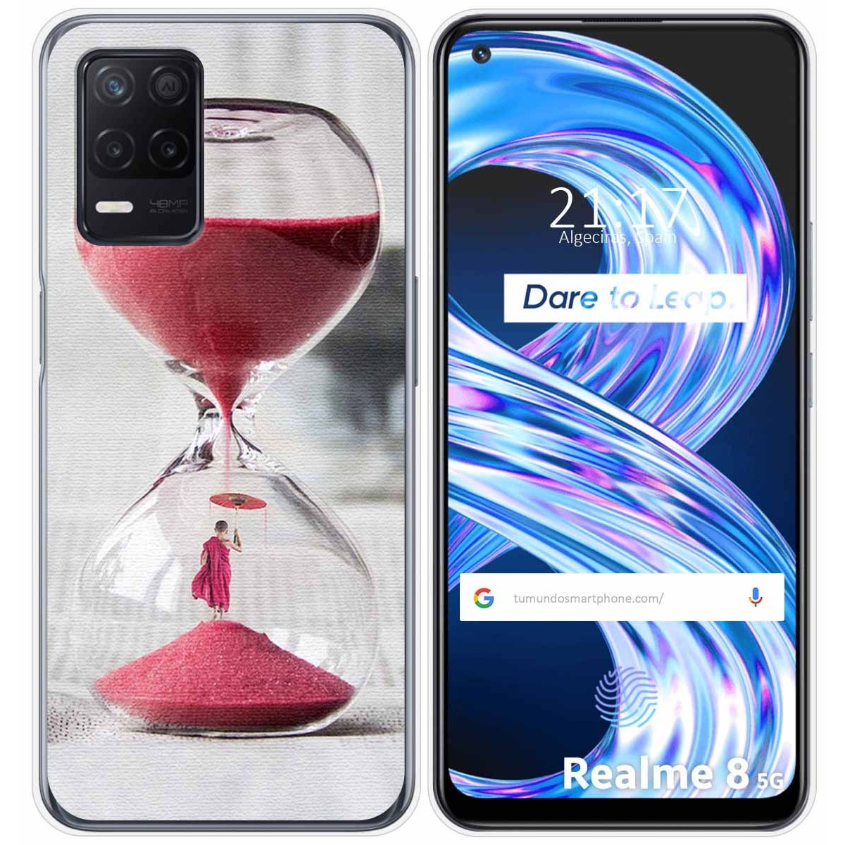Funda Gel Tpu para Realme 8 5G / Narzo 30 5G diseño Reloj Dibujos