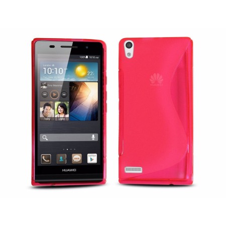 Funda Gel Tpu Huawei Ascend P6 S Line Color Rosa