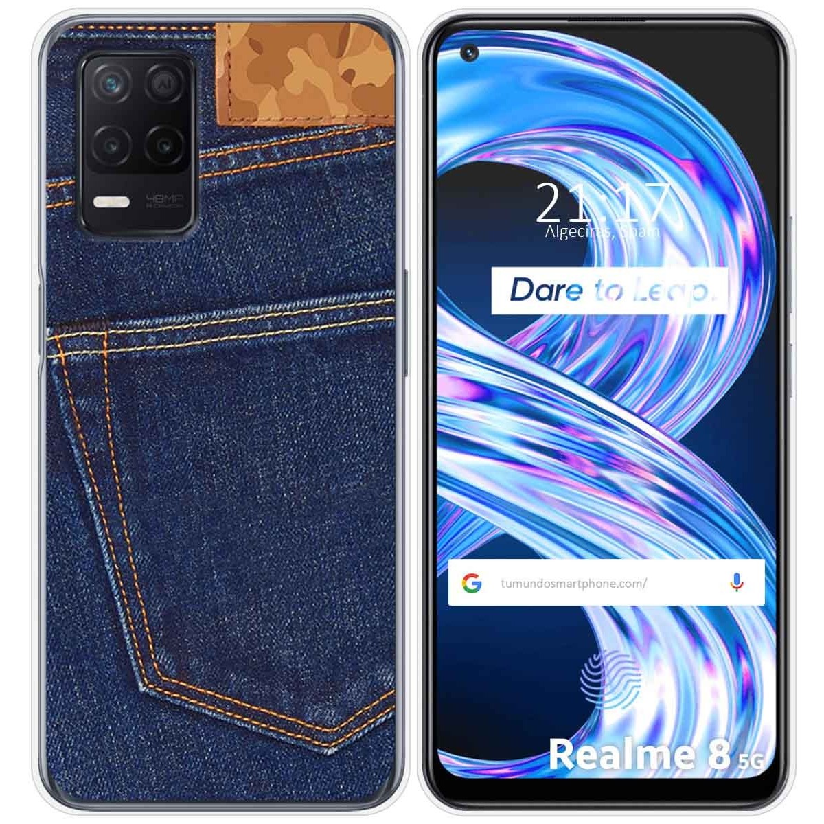 Funda Gel Tpu para Realme 8 5G / Narzo 30 5G diseño Vaquero Dibujos