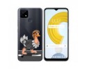 Funda Gel Transparente para Realme C21 diseño Avestruz Dibujos