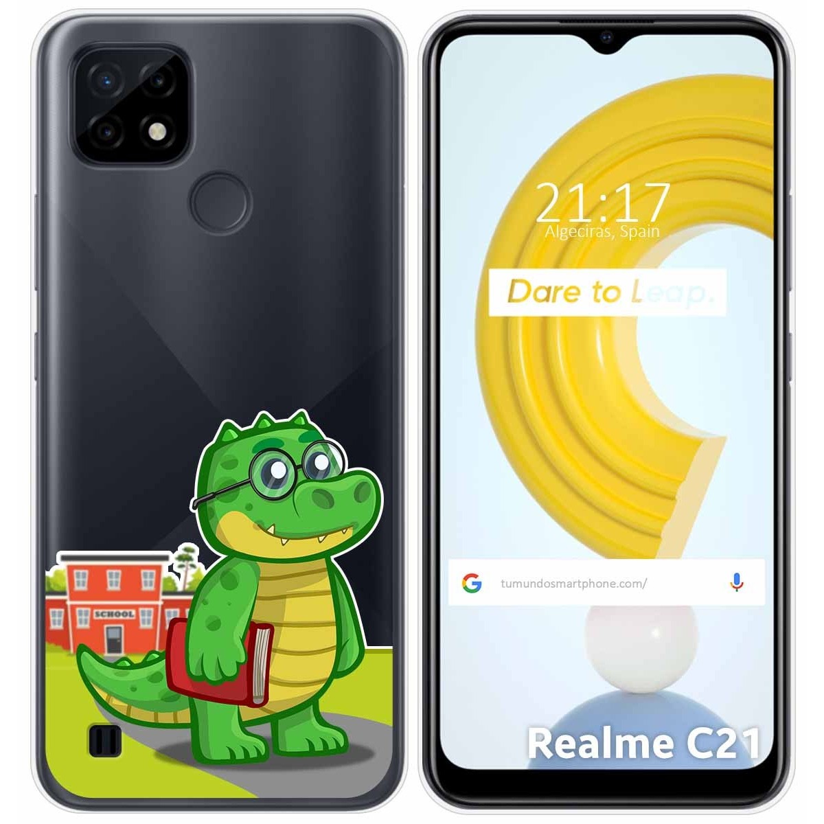 Funda Gel Transparente para Realme C21 diseño Coco Dibujos