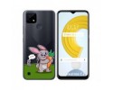 Funda Gel Transparente para Realme C21 diseño Conejo Dibujos