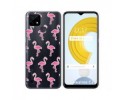 Funda Gel Transparente para Realme C21 diseño Flamenco Dibujos