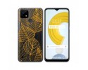 Funda Gel Transparente para Realme C21 diseño Hojas Dibujos