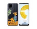 Funda Gel Transparente para Realme C21 diseño Jirafa Dibujos