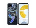 Funda Gel Transparente para Realme C21 diseño Plumas Dibujos