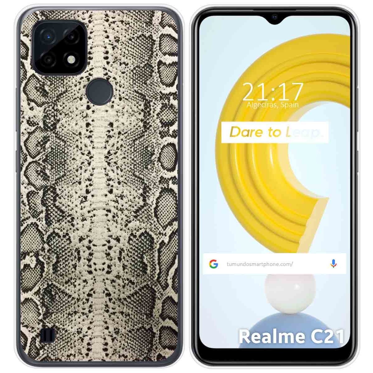 Funda Gel Tpu para Realme C21 diseño Animal 01 Dibujos