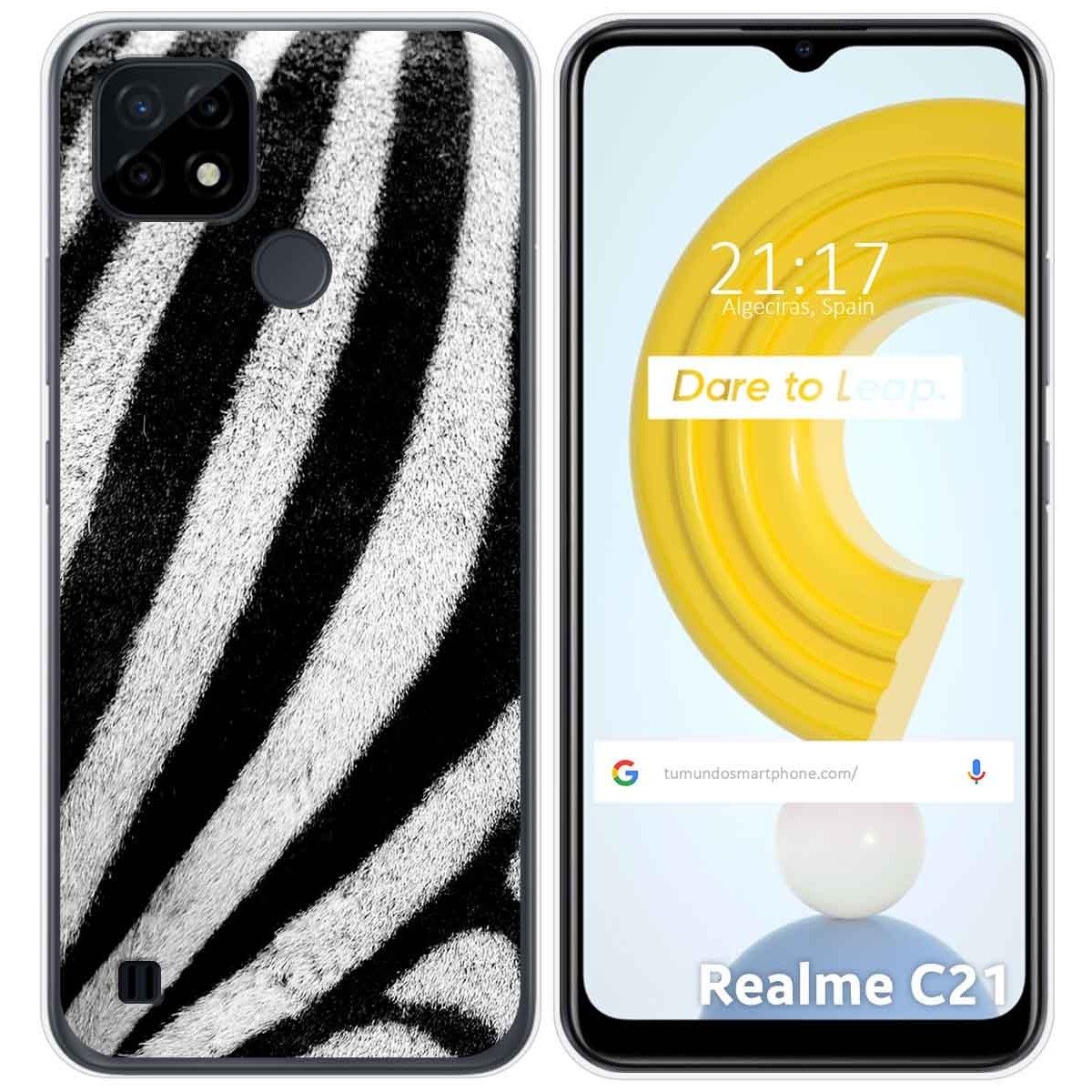Funda Gel Tpu para Realme C21 diseño Animal 02 Dibujos