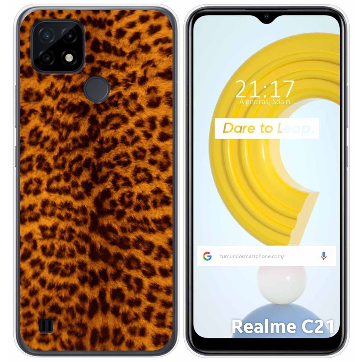 Funda Gel Tpu para Realme C21 diseño Animal 03 Dibujos