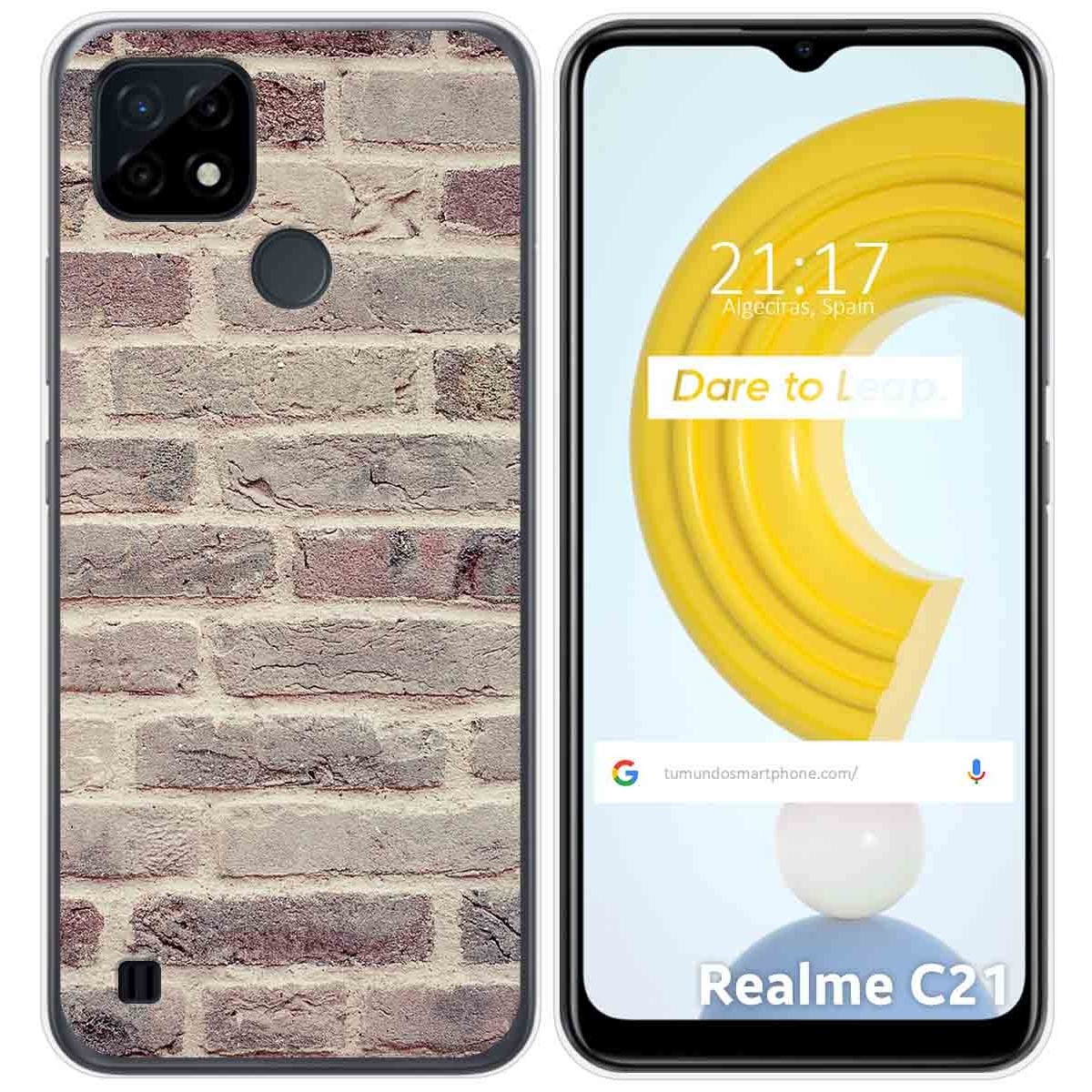 Funda Gel Tpu para Realme C21 diseño Ladrillo 01 Dibujos