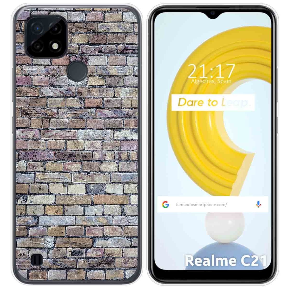 Funda Gel Tpu para Realme C21 diseño Ladrillo 02 Dibujos