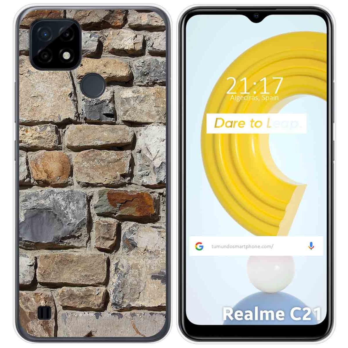 Funda Gel Tpu para Realme C21 diseño Ladrillo 03 Dibujos