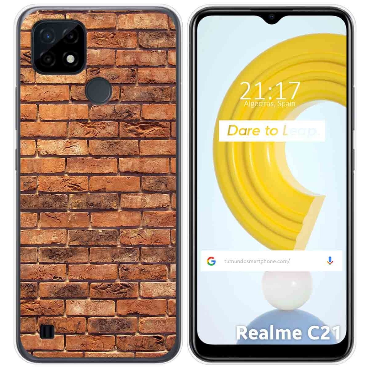 Funda Gel Tpu para Realme C21 diseño Ladrillo 04 Dibujos