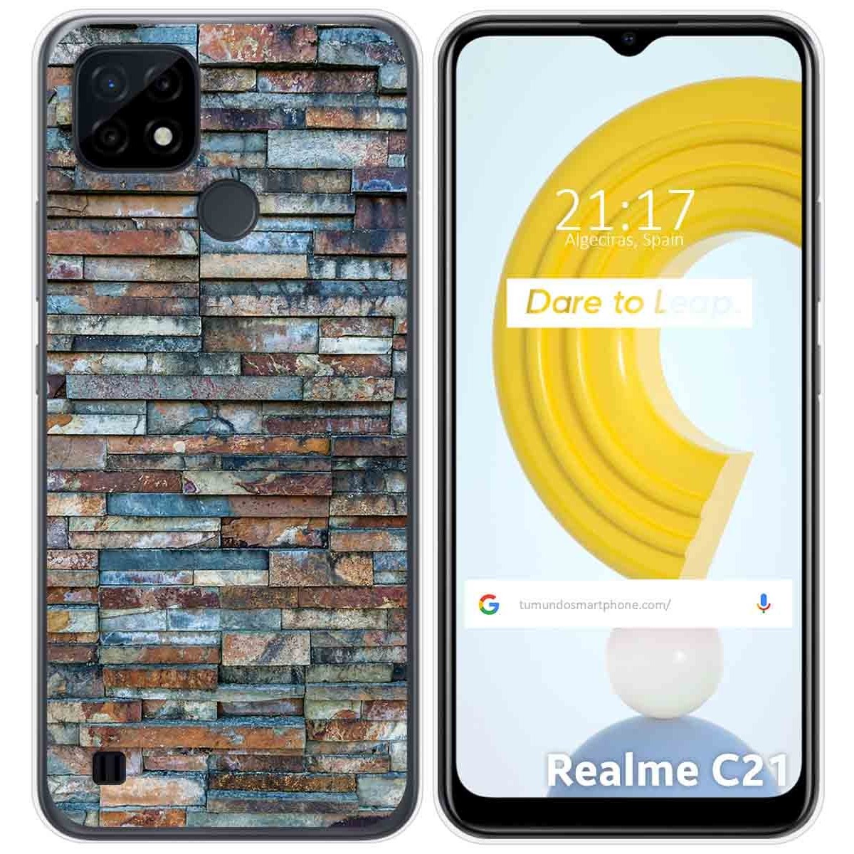 Funda Gel Tpu para Realme C21 diseño Ladrillo 05 Dibujos
