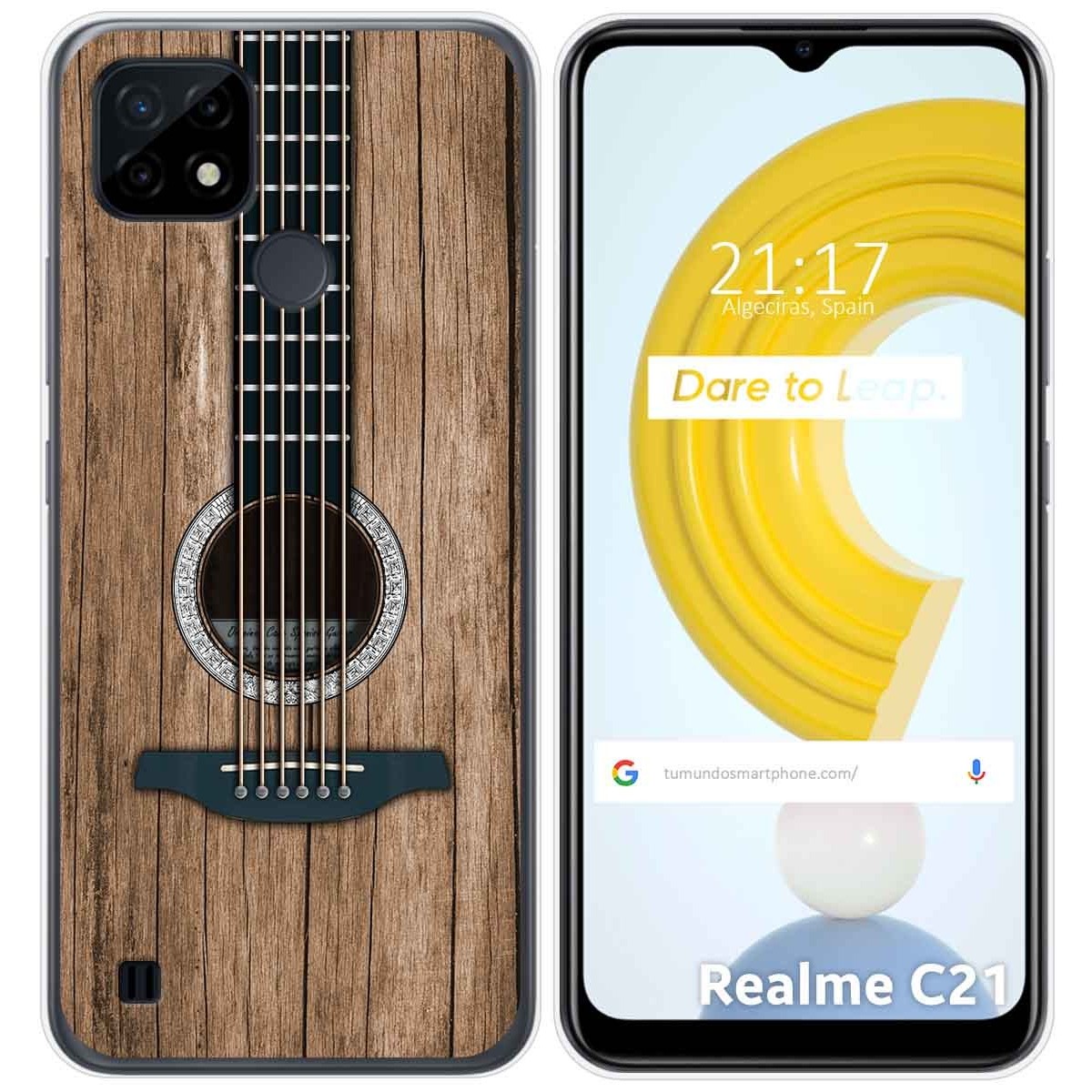Funda Gel Tpu para Realme C21 diseño Madera 11 Dibujos