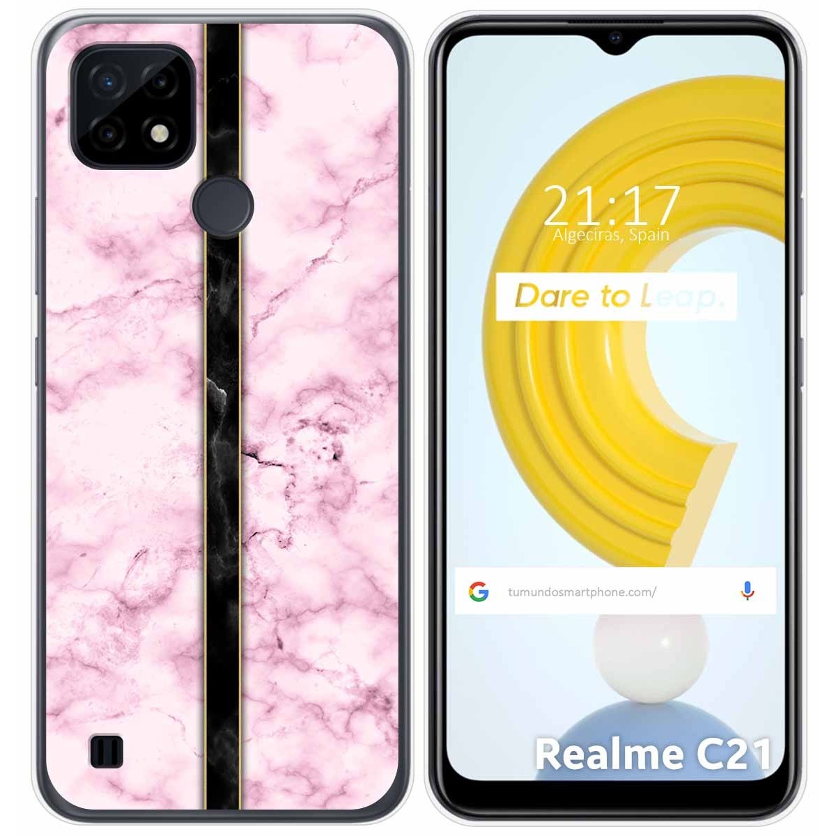Funda Gel Tpu para Realme C21 diseño Mármol 04 Dibujos