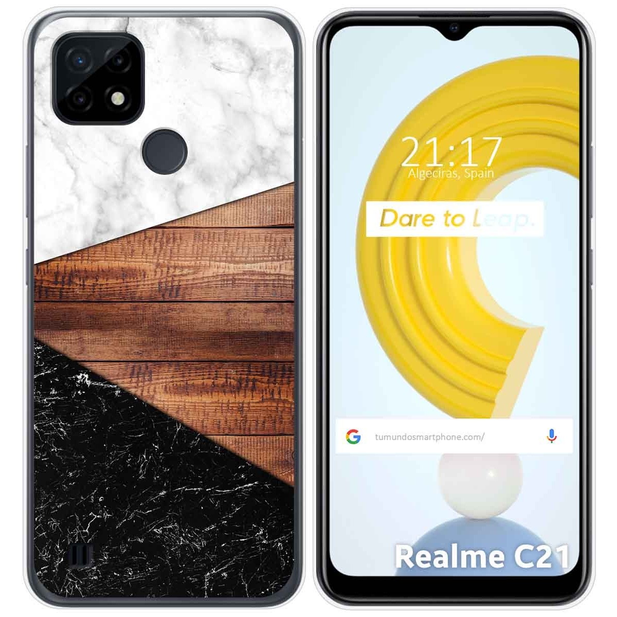 Funda Gel Tpu para Realme C21 diseño Mármol 11 Dibujos
