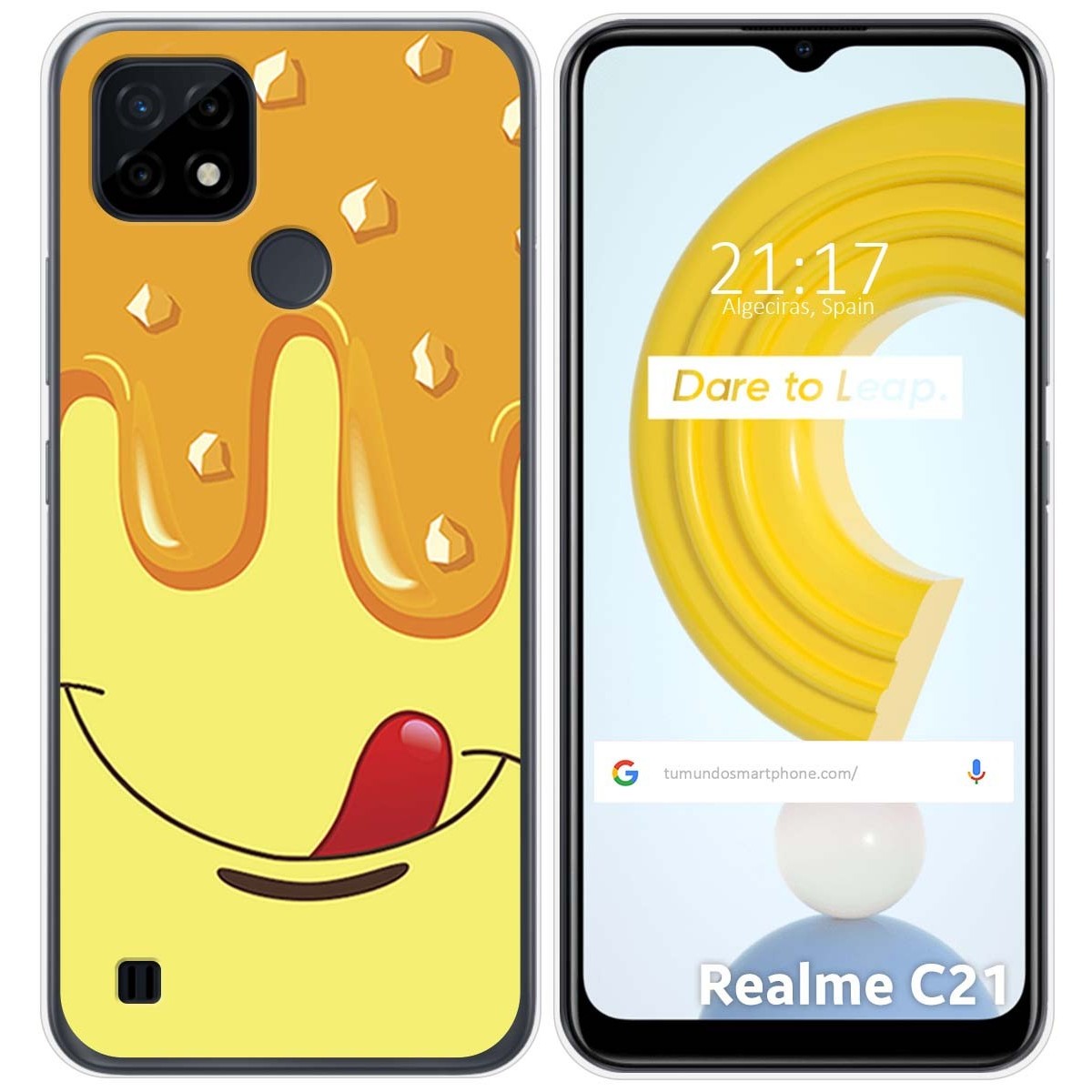 Funda Gel Tpu para Realme C21 diseño Helado Vainilla Dibujos