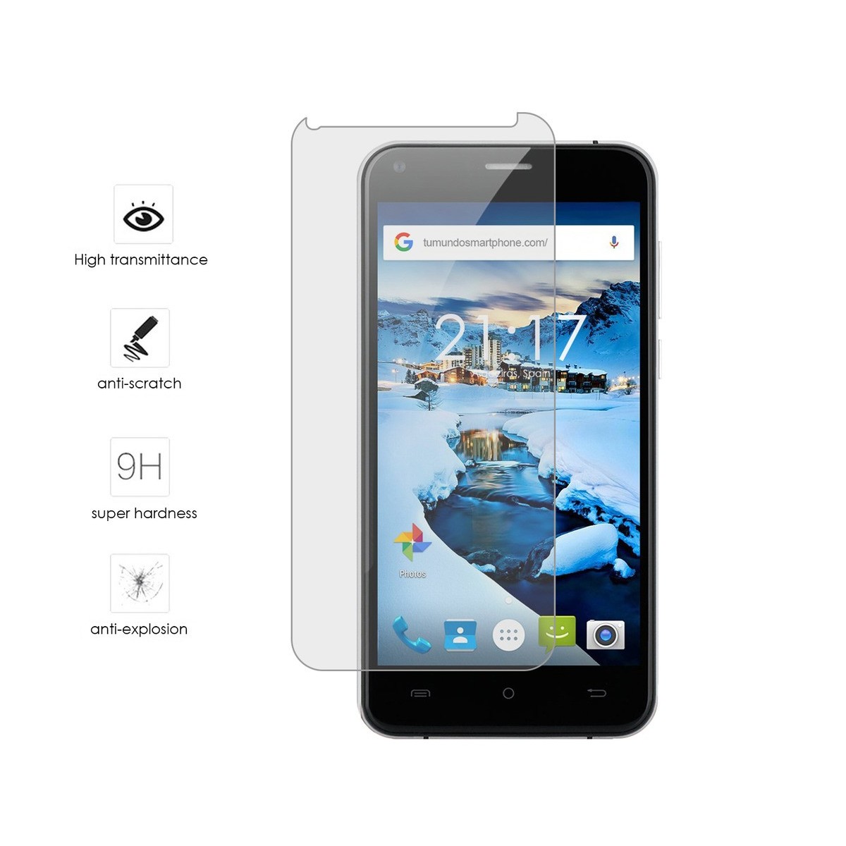 Protector Cristal Templado para Cubot Manito Vidrio