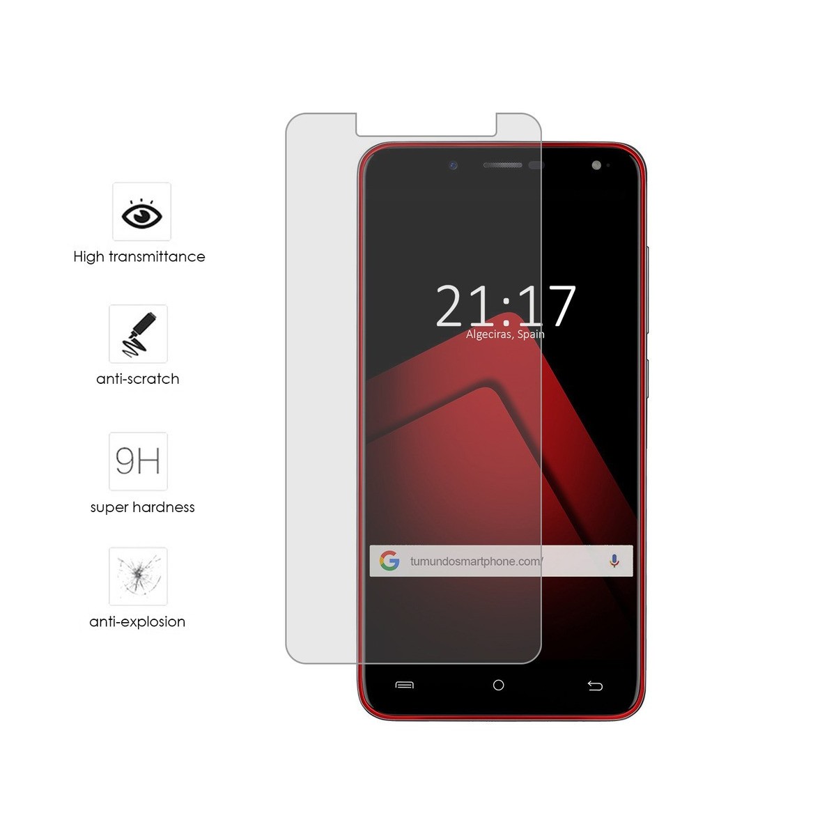 Protector Cristal Templado para Cubot Rainbow 2 Vidrio