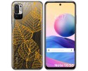 Funda Gel Transparente para Xiaomi Redmi Note 10 5G / POCO M3 PRO 5G diseño Hojas Dibujos