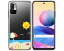 Funda Gel Transparente para Xiaomi Redmi Note 10 5G / POCO M3 PRO 5G diseño Playa Dibujos